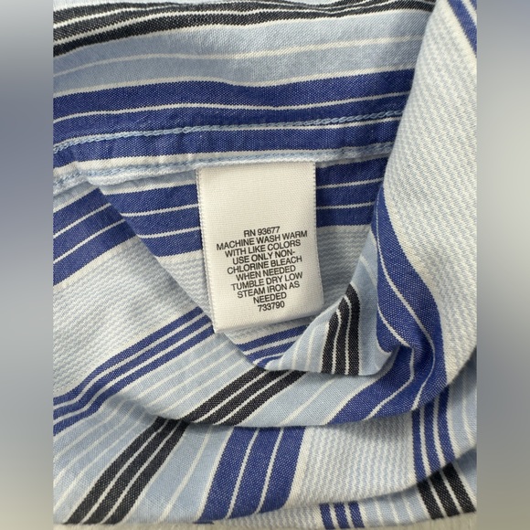 🔹Claiborne Striped Long sleeve Button down XLT - Picture 10 of 11